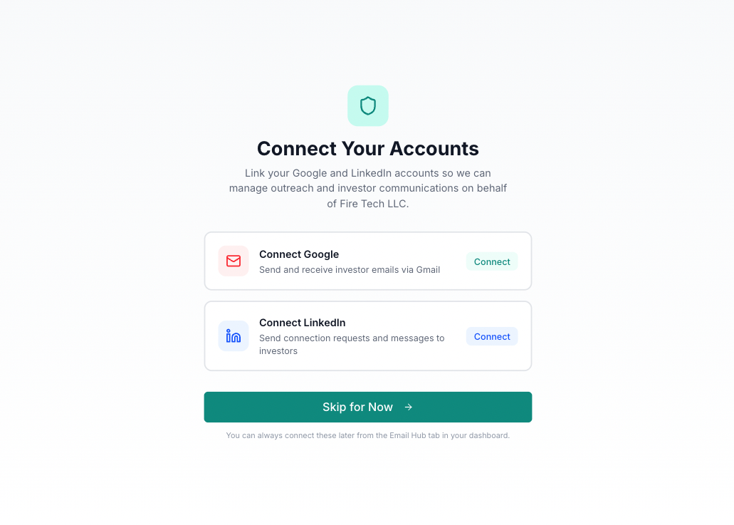 Connect Google and LinkedIn